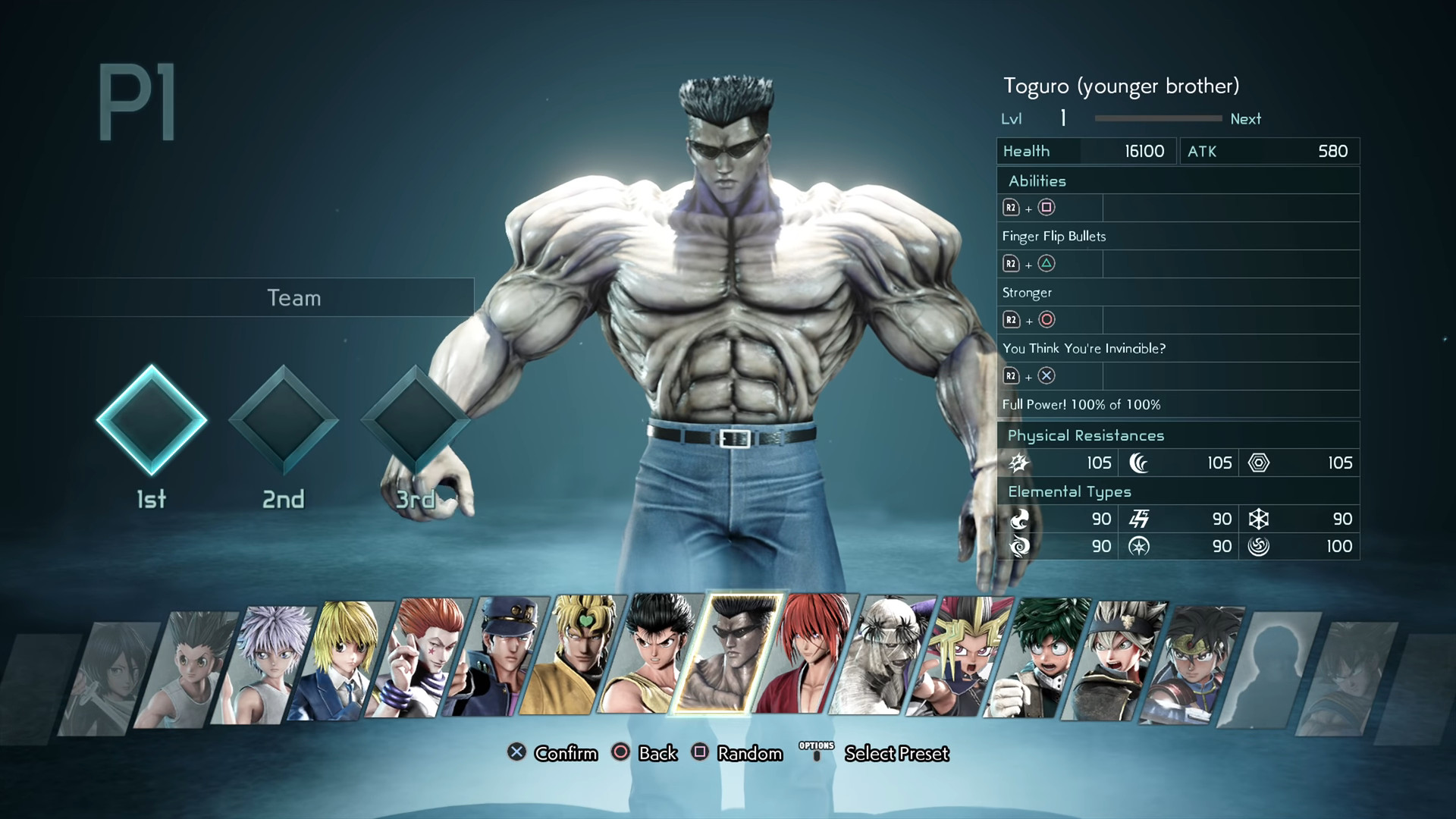 Quais os personagens de Jump Force?