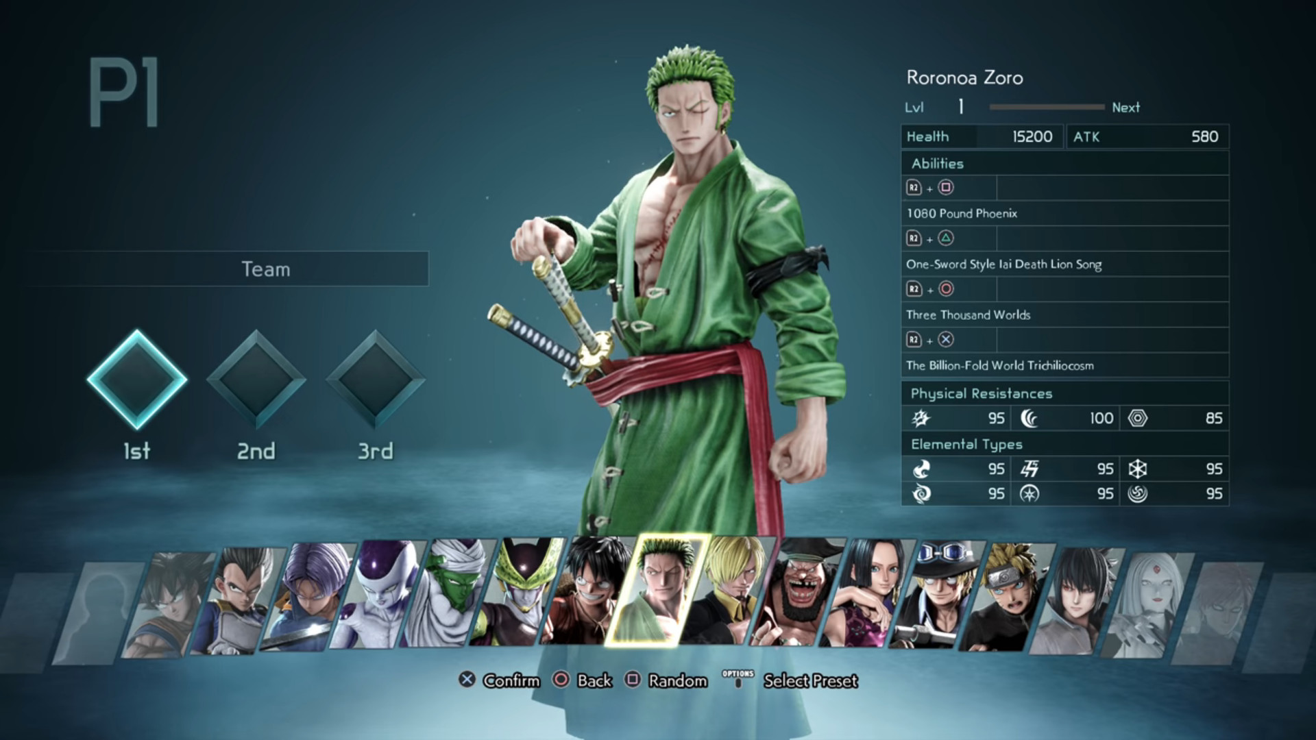 Quais os personagens de Jump Force?