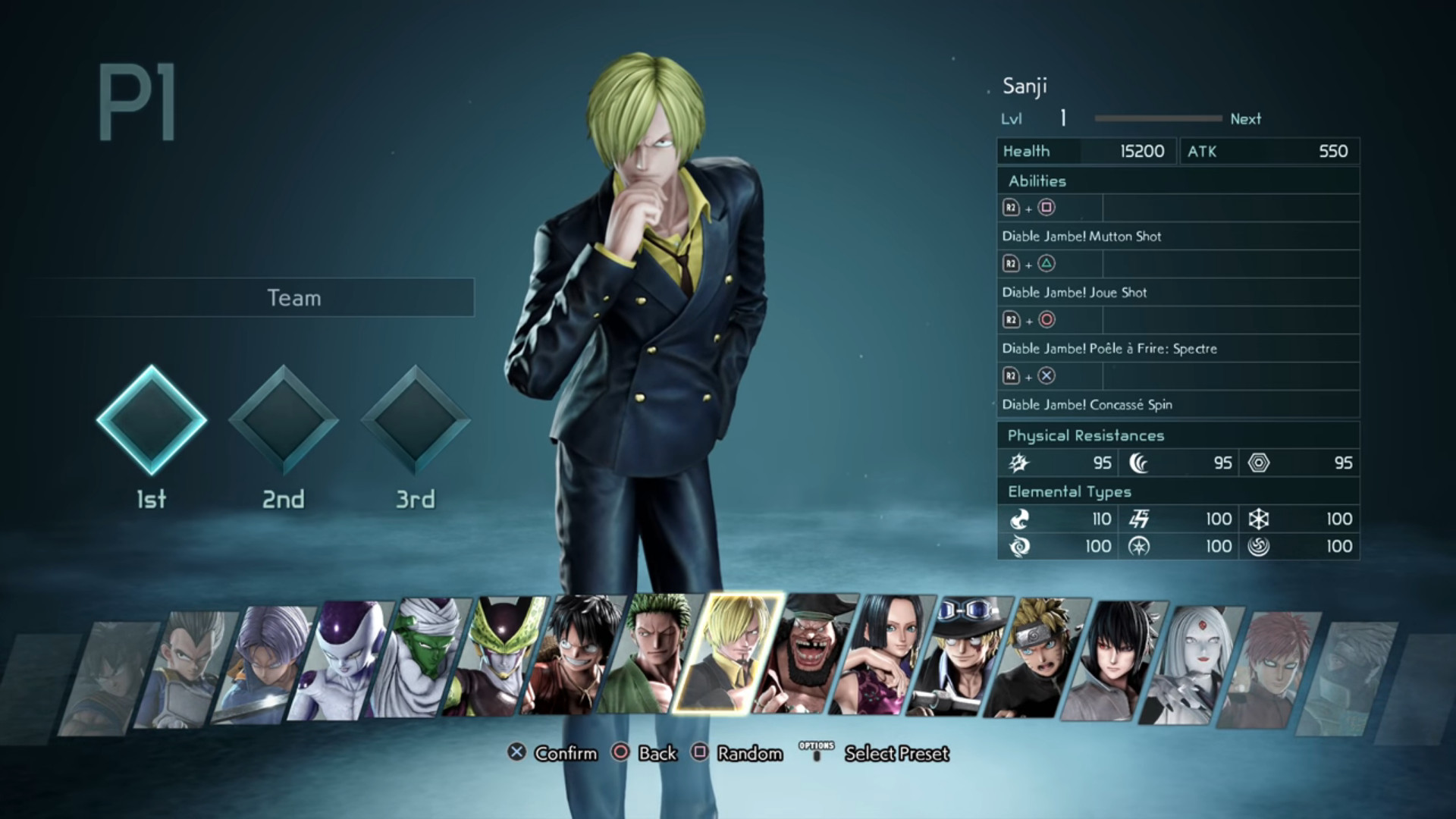 Quais os personagens de Jump Force?