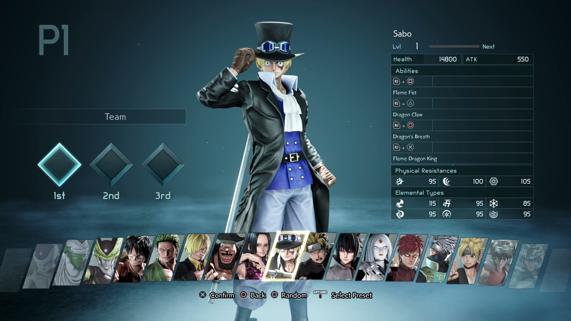 Quais os personagens de Jump Force?