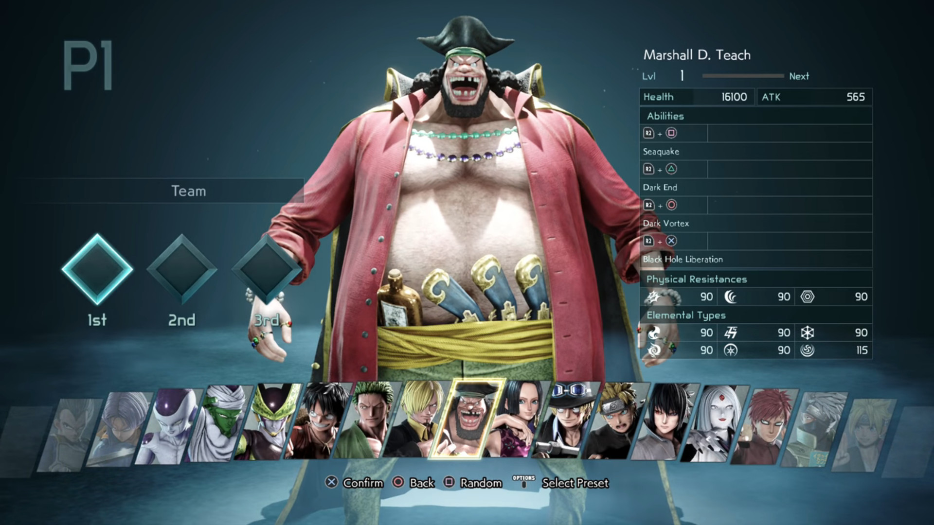 Quais os personagens de Jump Force?