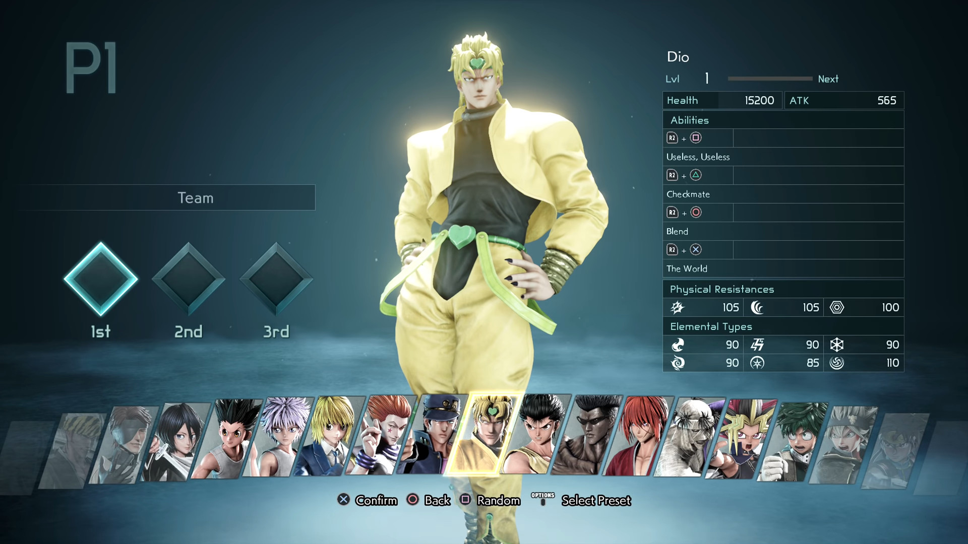 Quais os personagens de Jump Force?