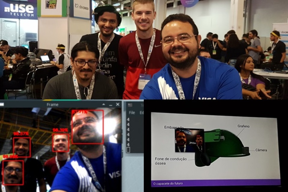 Imagem de: Brasileiros podem ajudar a criar capacete com reconhecimento facial via IA