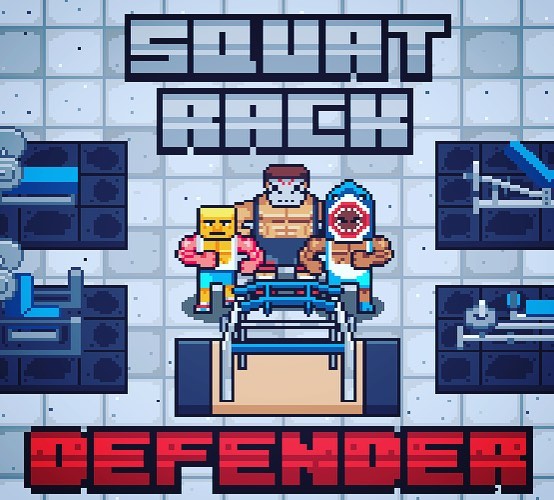 Logo Squat Rack Defender Ícone Logo Squat Rack Defender Ícone