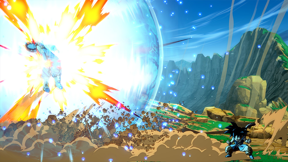 Imagens liberadas de Dragon Ball FighterZ mostram Goku da série GT em ação