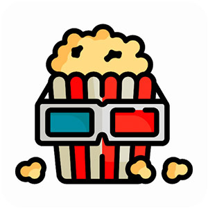 Logo Popcorn Expert Ícone Logo Popcorn Expert Ícone