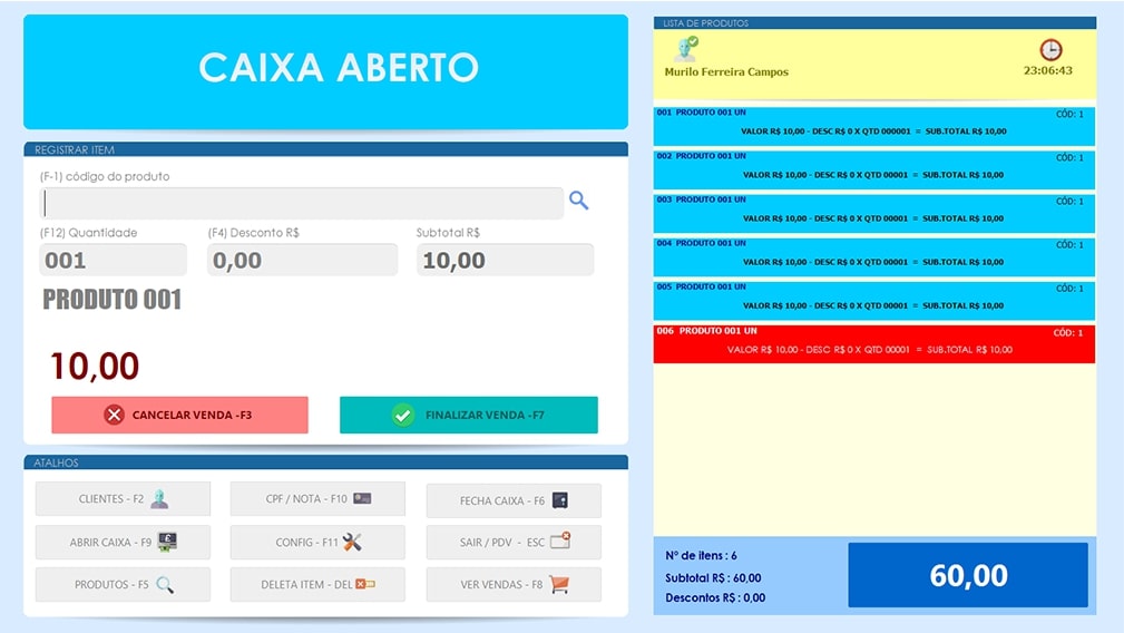 Imagem 1 do Sistema Vendaki