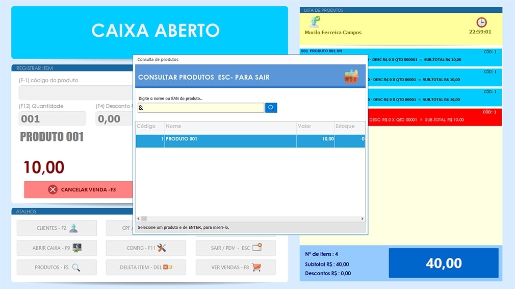 Imagem 5 do Sistema Vendaki