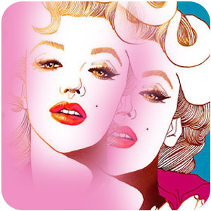 Logo Hairstyles Photo Editor Ícone Logo Hairstyles Photo Editor Ícone
