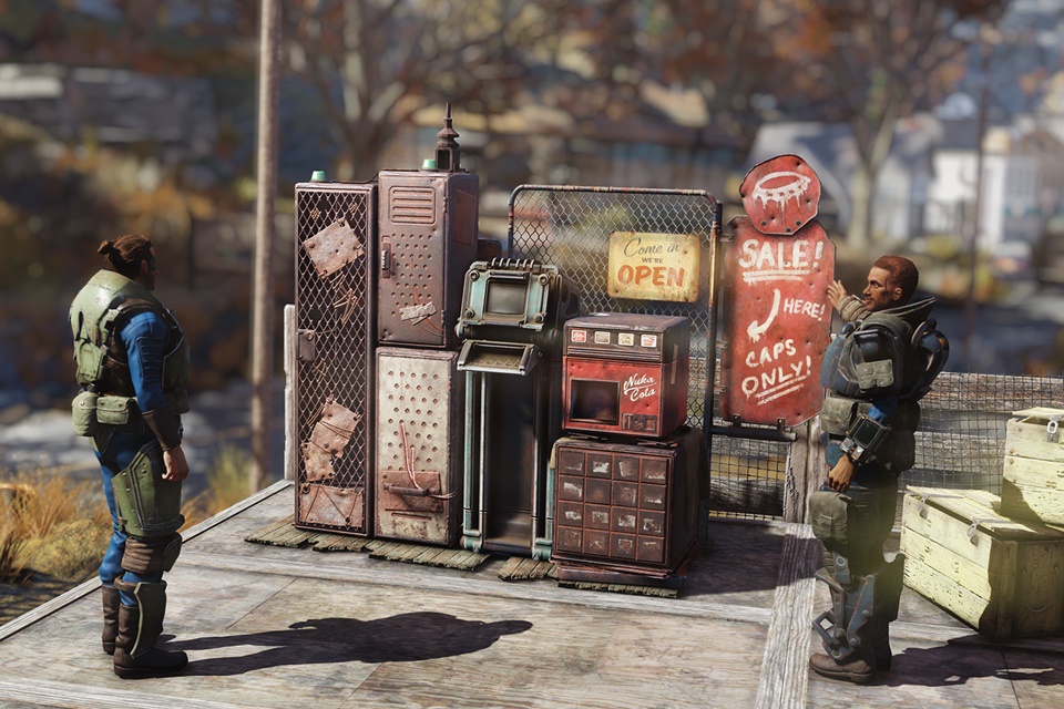 Próximo update de Fallout 76 deixará os jogadores montarem uma loja