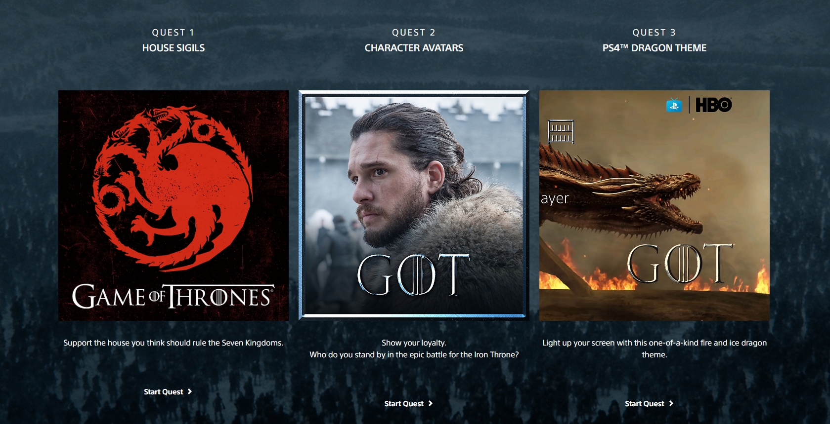 Veja como baixar um tema dinâmico grátis de Game of Thrones no seu PS4