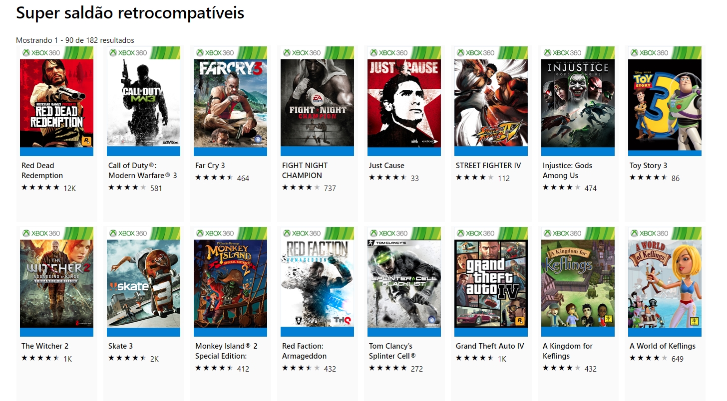 Promoção da Xbox Live traz MUITOS jogos retrocompatíveis com bons descontos