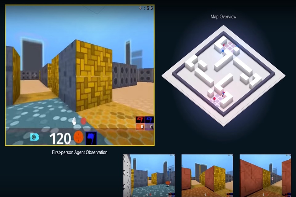 Imagem de: IA da Google vence humanos em partidas multiplayer de jogos FPS