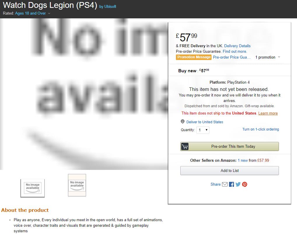 Watch Dogs Legion vaza antes da E3: é em Londres e qualquer NPC é jogável
