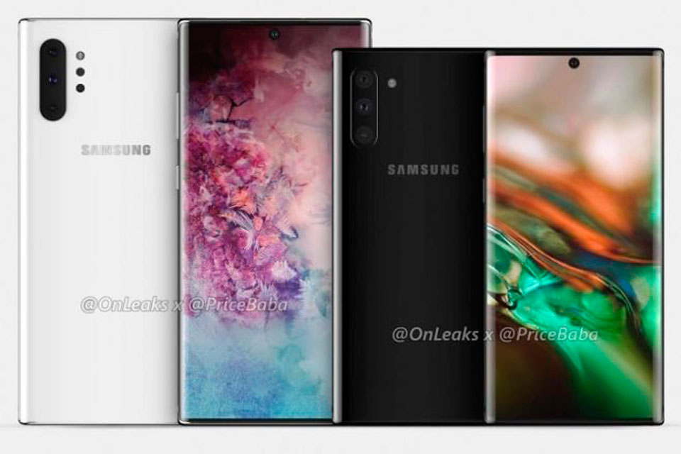 Galaxy Note 10 da Samsung deve ter duas versões segundo vazamento