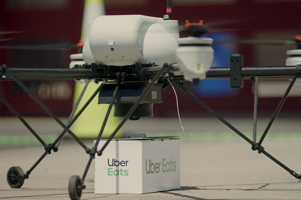 Uber Eats testará entrega de comida por drones ainda em 2019