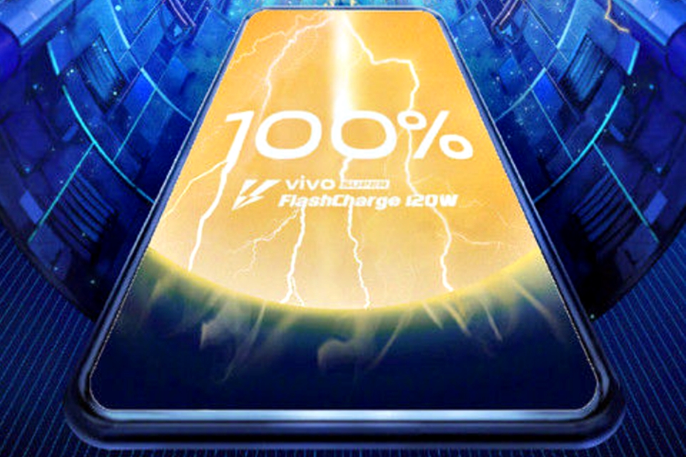 Imagem de: Chinesa Vivo anucia recarga veloz de 4.000 mAh em apenas 13 minutos