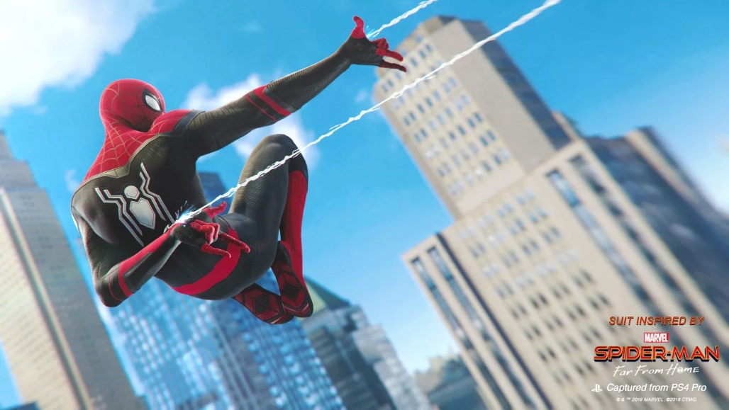 Spider-Man de PS4 ganha duas roupas do filme “Homem-Aranha: Longe de Casa”