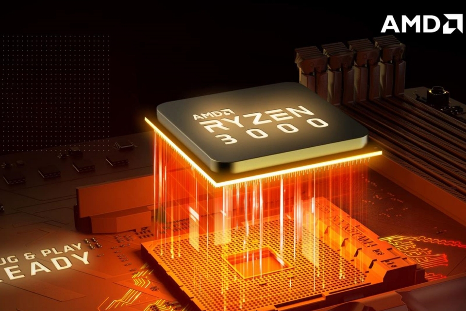 Imagem de: AMD 3900X aparece superando Intel Core i9 9900K em testes de desempenho