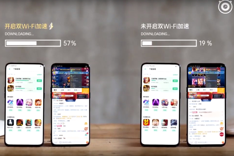 Imagem de: Oppo e Vivo anunciam uso de WiFi duplo para acelerar a conexão