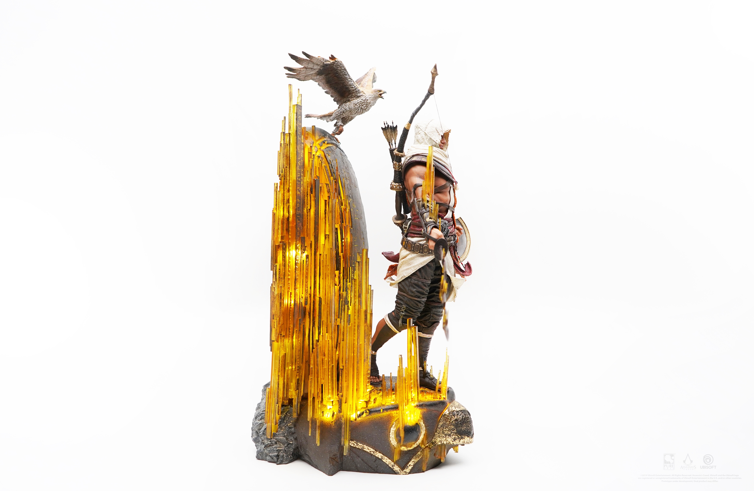 Bayek, de Assassin’s Creed Origins, ganha estátua de brilhar os olhos
