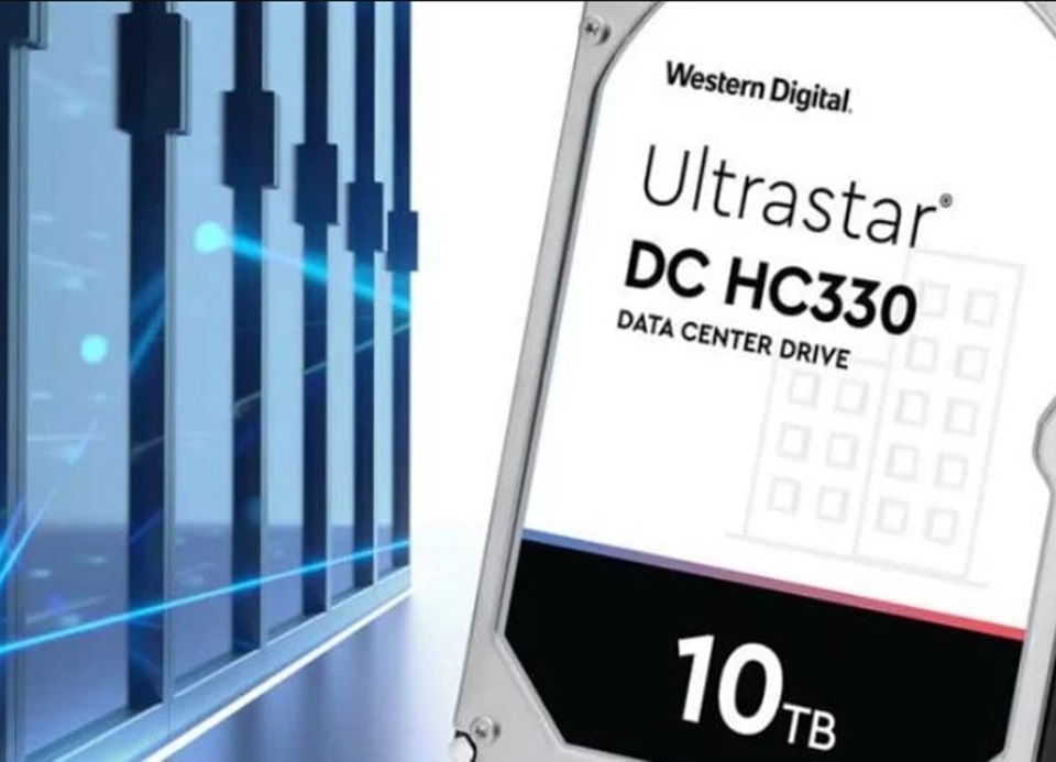Imagem de: WD anuncia novo HDD de 10 TB, o Ultrastar da série HC330