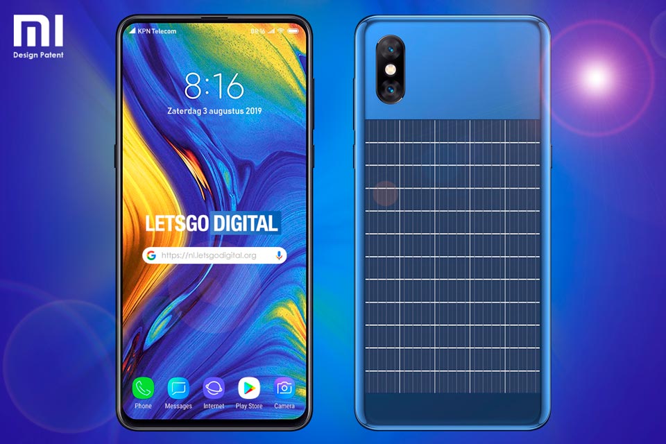 Xiaomi quer colocar painel solar na traiseira de celulares, indica patente