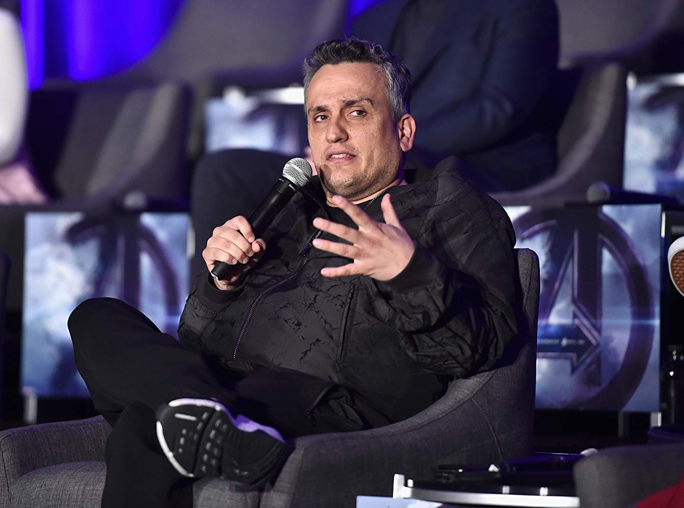 Joe Russo durante evento de divulgação de Vingadores: Ultimato (Fonte: IMDb/Reprodução)