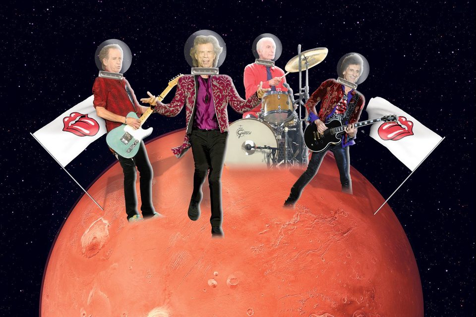 Rolling Stones agora têm uma pedra com seu nome em Marte