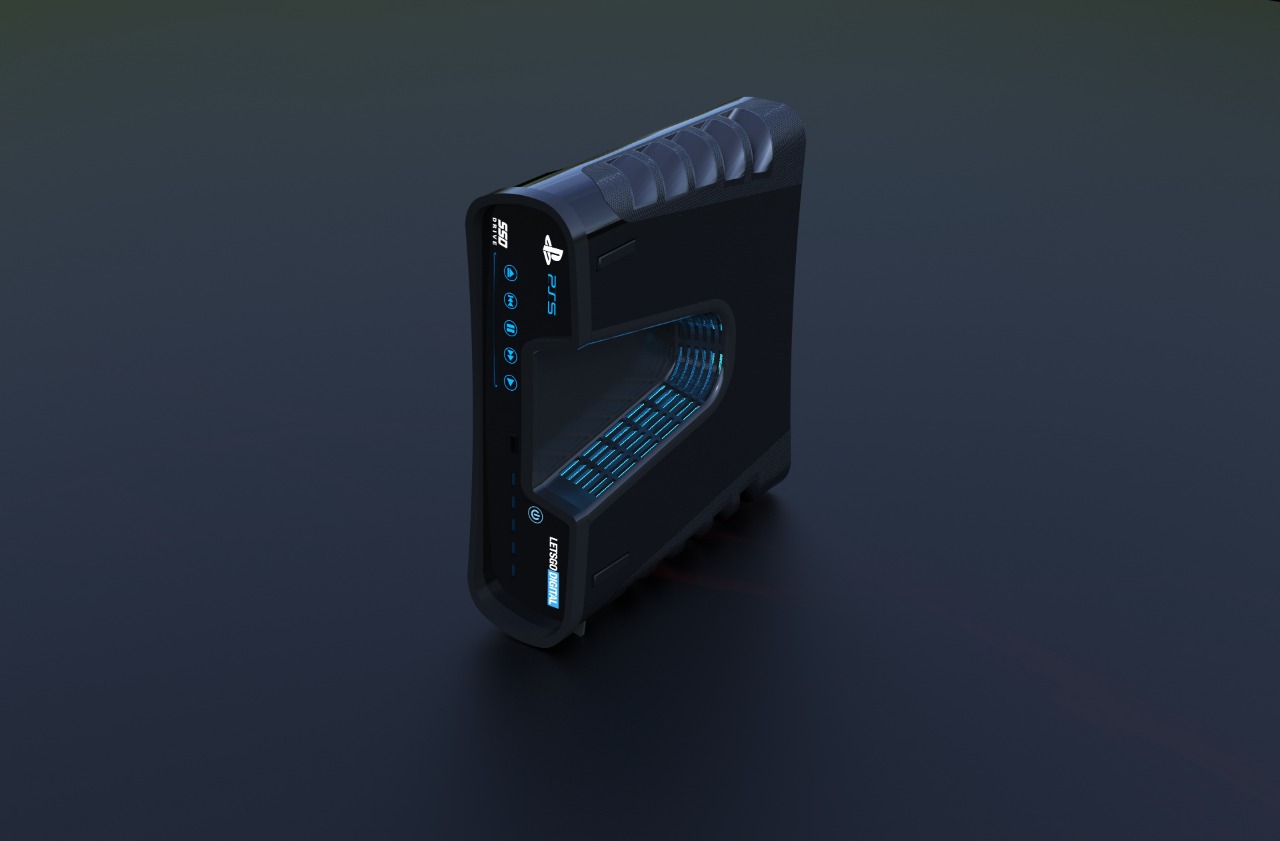 PlayStation 5: portal inglês renderiza em 3D o conceito do dev kit