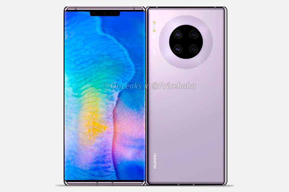 Huawei Mate 30 Pro aparece em novas renderizações com câmera quádrupla