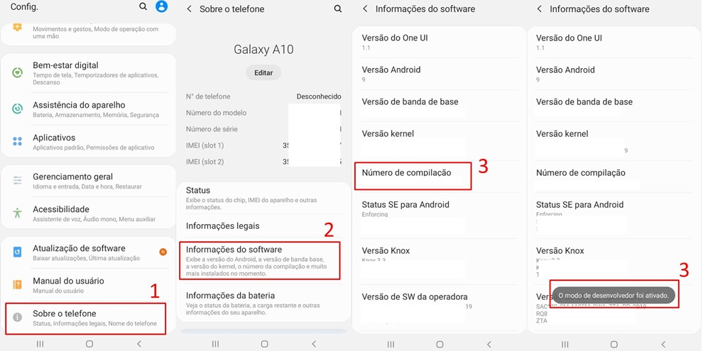 Modo desenvolvedor