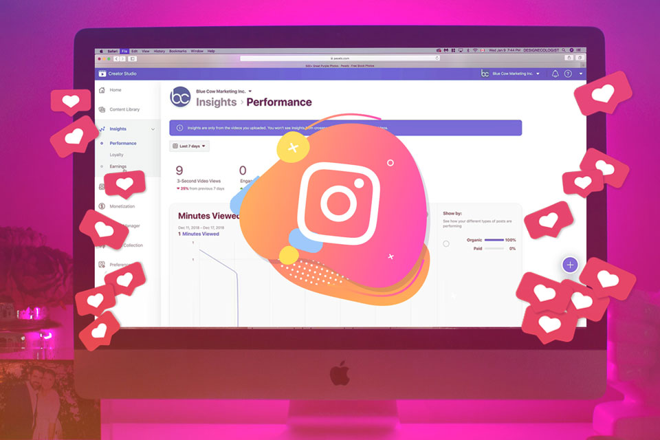 Facebook libera agendamento de posts no Instagram e IGTV para negócios