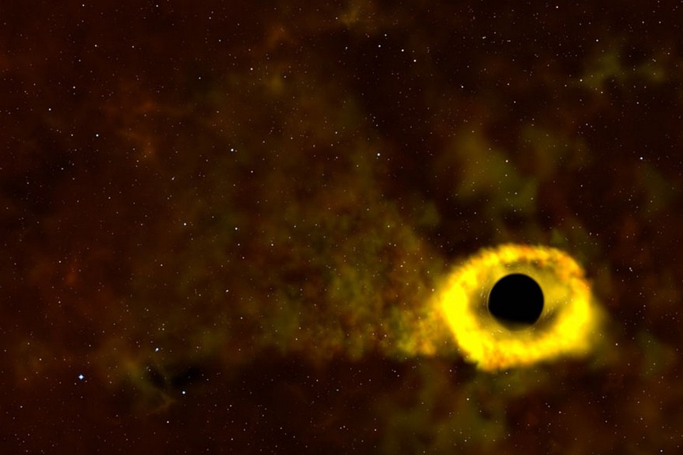 Satélite da NASA capta buraco negro devorando estrela