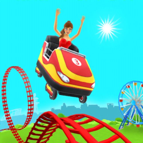 Logo Thrill Rush Theme Park Ícone Logo Thrill Rush Theme Park Ícone