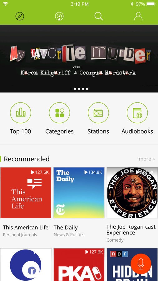 podbean podcast app player