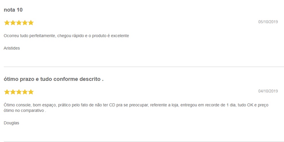 (Fonte: Americanas/Reprodução)