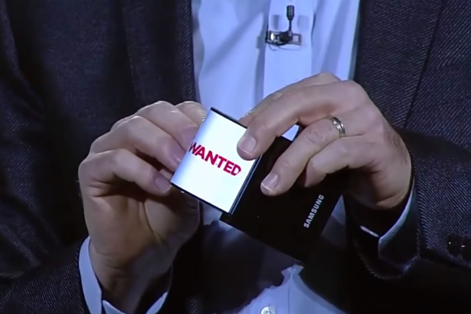 Samsung registra patente de tela flexível e extensível