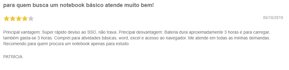 Fonte: Americanas