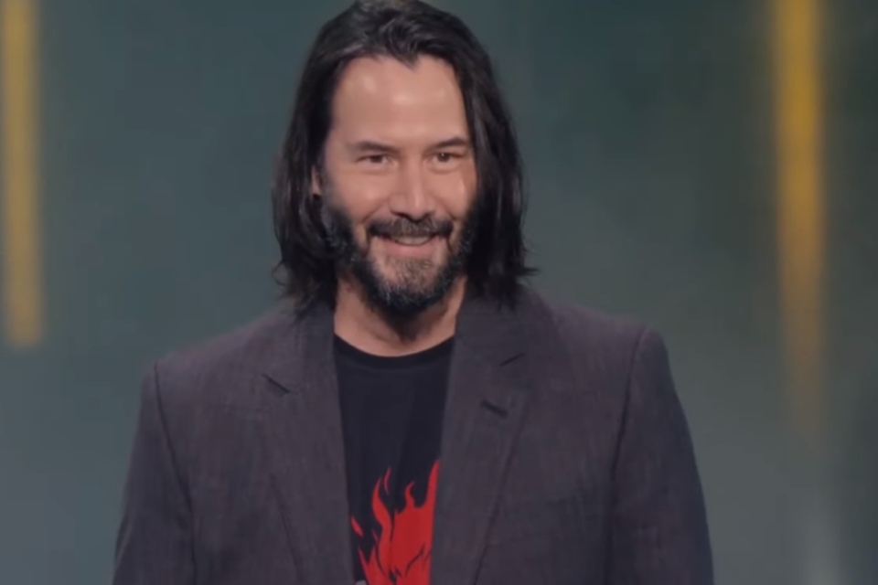 Tempo de tela de Keanu Reeves em Cyberpunk 2077 foi dobrado