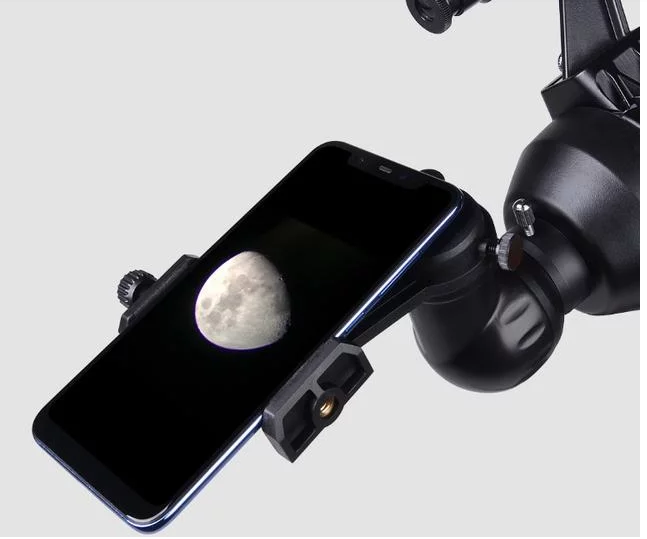 celular usado no telescópio