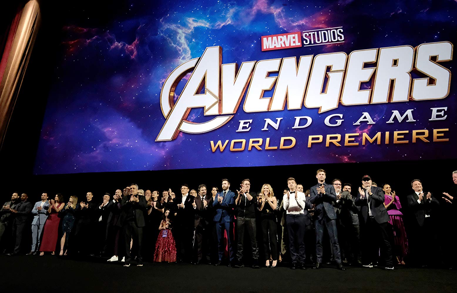 Elenco de 'Vingadores: Ultimato' em evento da pré-estreia do filme (Fonte: IMDb/Reprodução)