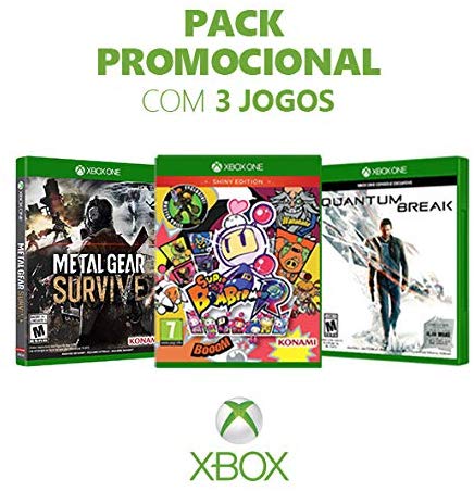 Imagem: Metal Gear Survive + Super Bomberman R + Quantum Break, Xbox One