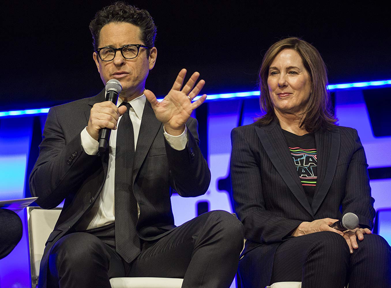 J.J. Abrams e Kathleen Kennedy (Fonte: IMDb/Reprodução)