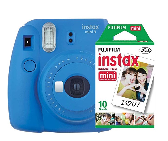 Imagem: Kit Câmera Instax Mini 9 Azul Cobalto + Filme Instax Mini 10 fotos