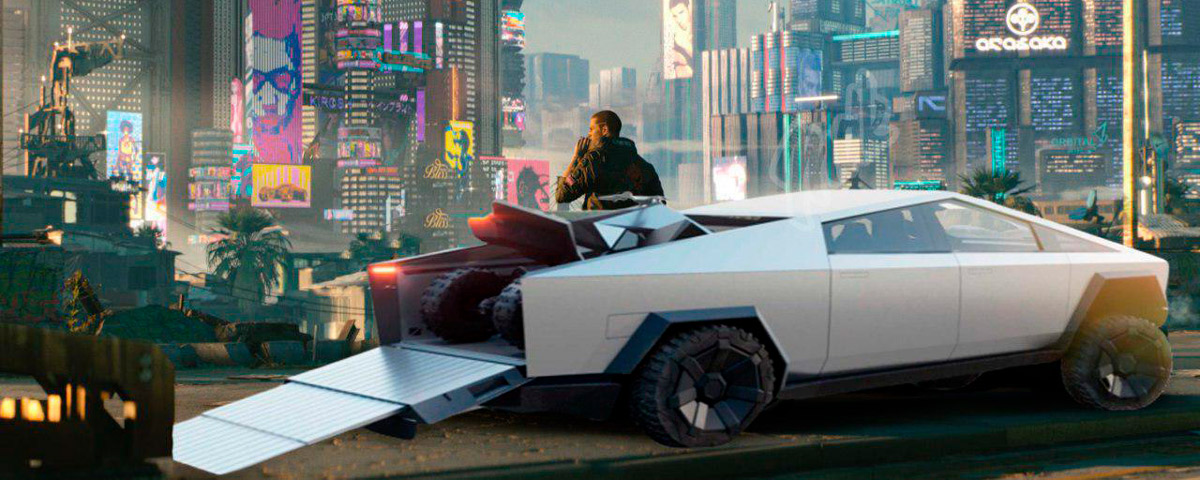 Tesla cyberpunk 2077