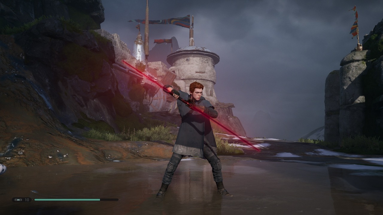 Em Star Wars Jedi: Fallen Order para PC, é possível ter um sabre negro