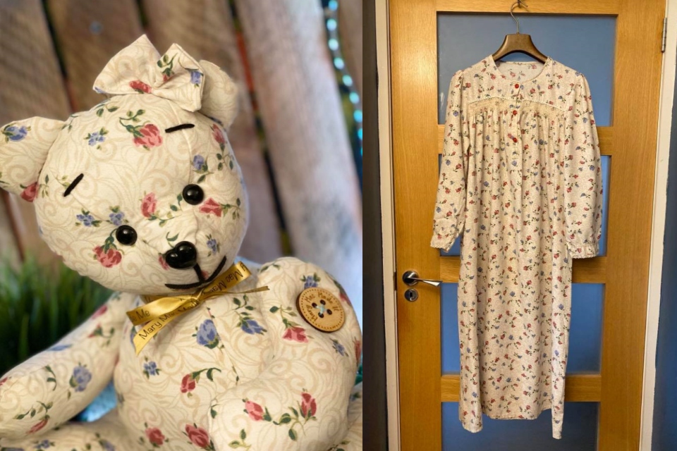 Artista transforma roupas de entes queridos em ursos de pelúcia