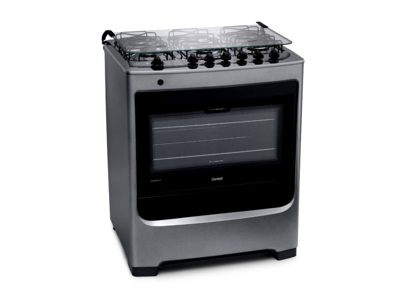 Imagem: Fogão Inox de Piso Consul CFS6NAR 6 Bocas