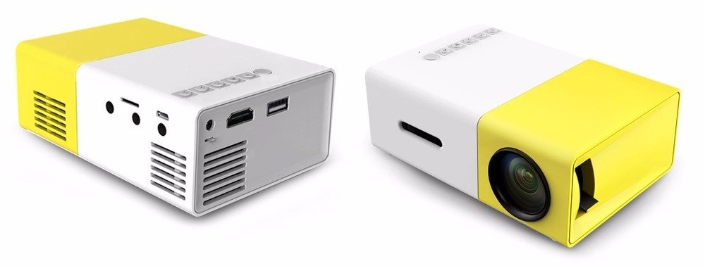 Imagem: Mini Projetor Portátil 600 Lumes HD Yg-300 Hdmi USB, LOTUS